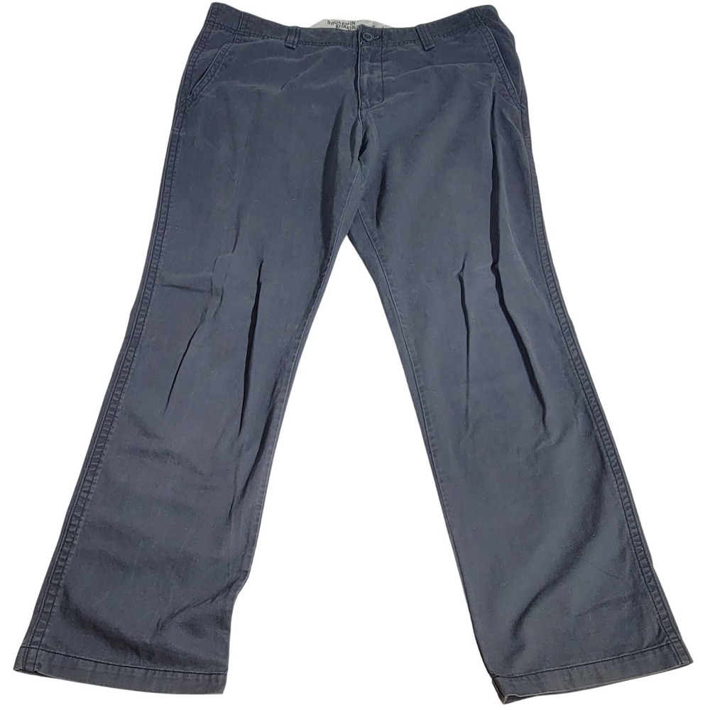 Old Navy Mens Broken-In Khakis Straight Leg Chino Pants Dark Gray 38x36